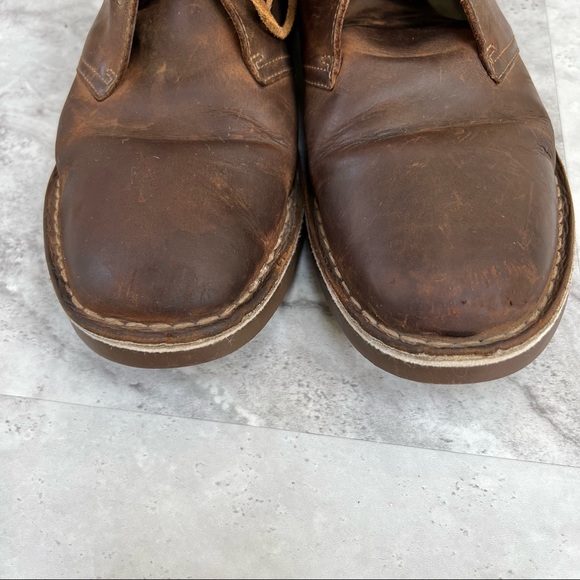 Clarks Bushacre 3 Chukka Boot Size 10.5 15522 Brown Leather Shoes - Picture 6 of 8